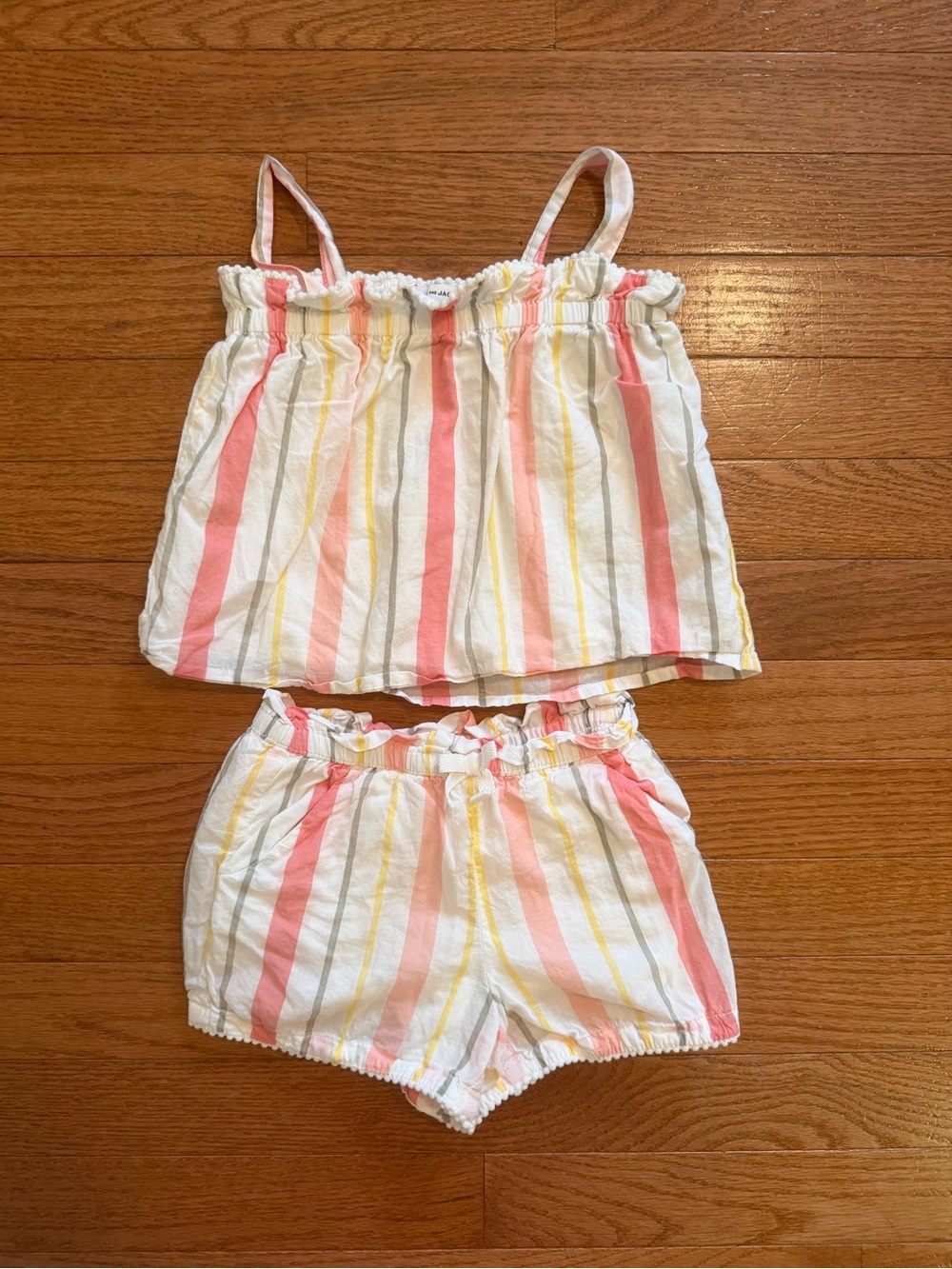 Janie and Jack Striped Summer Tank Shorts Set
